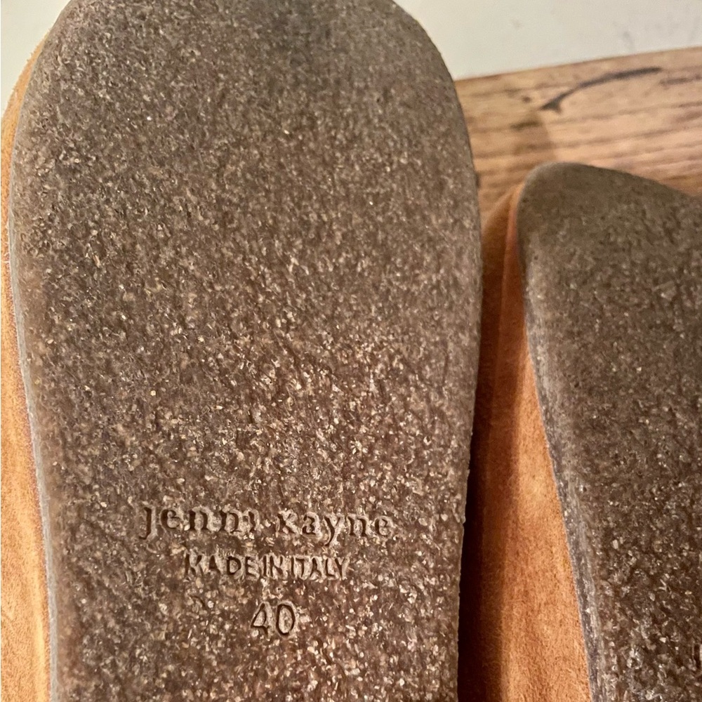 Jenni Kayne Shearling-Lined Moc Clog in Saddle - Picture 9 of 9